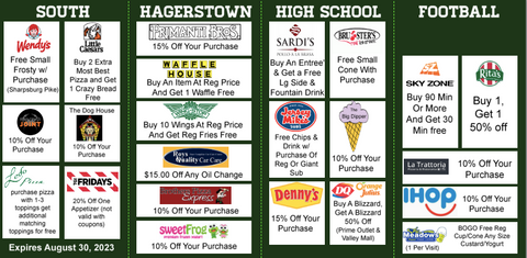 South Hagerstown Football Discount Card